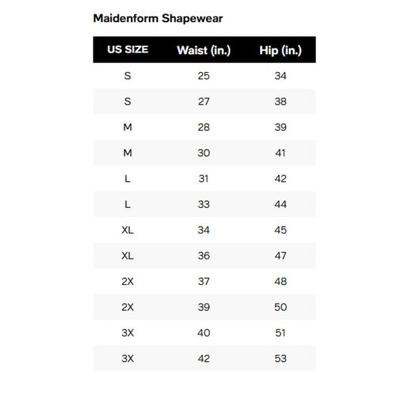 Maidenform Shaper Brief X-Large High Rise Waist Shapewear Thigh Slimming Bottom - Picture 6 of 6